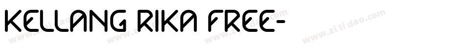 Kellang Rika FREE字体转换
